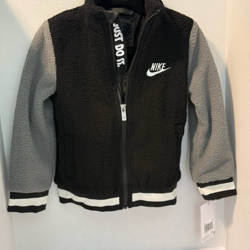 Little Kids Nike Black and Gray Jacket
